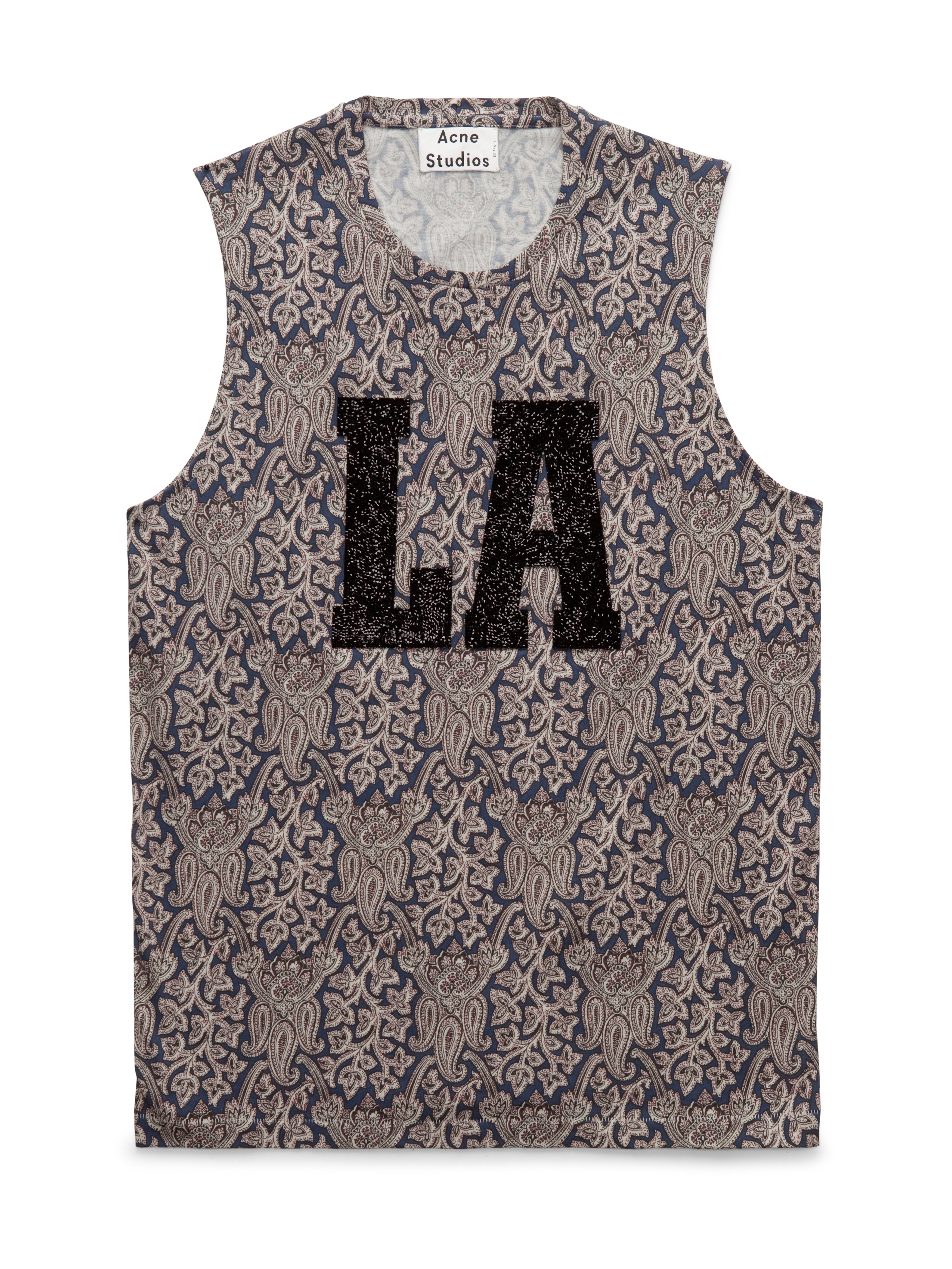 Acne Studios and Liberty collaboration zone blue paisley tank top.jpg